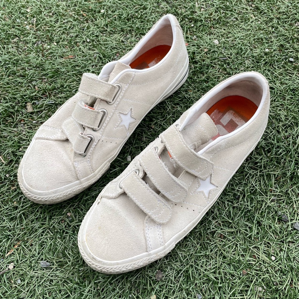 Converse Cream Suede Sneakers